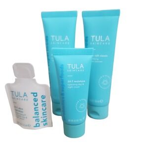 Tula The Cult Classic Purifying Face Cleanser 1 fl oz 24-7 Moisture Ultra Bundle